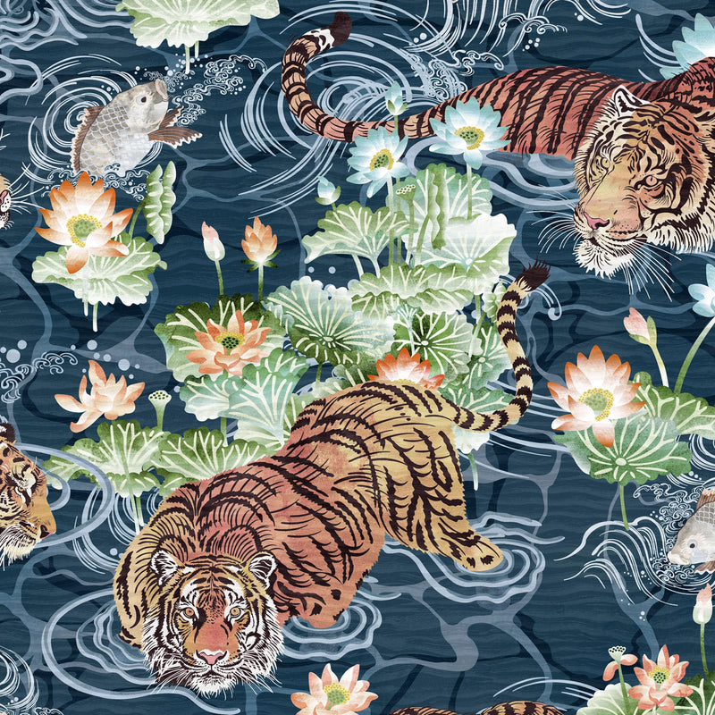 BMPP004/09D Tiger Lily Wallpaper by Brand McKenzie