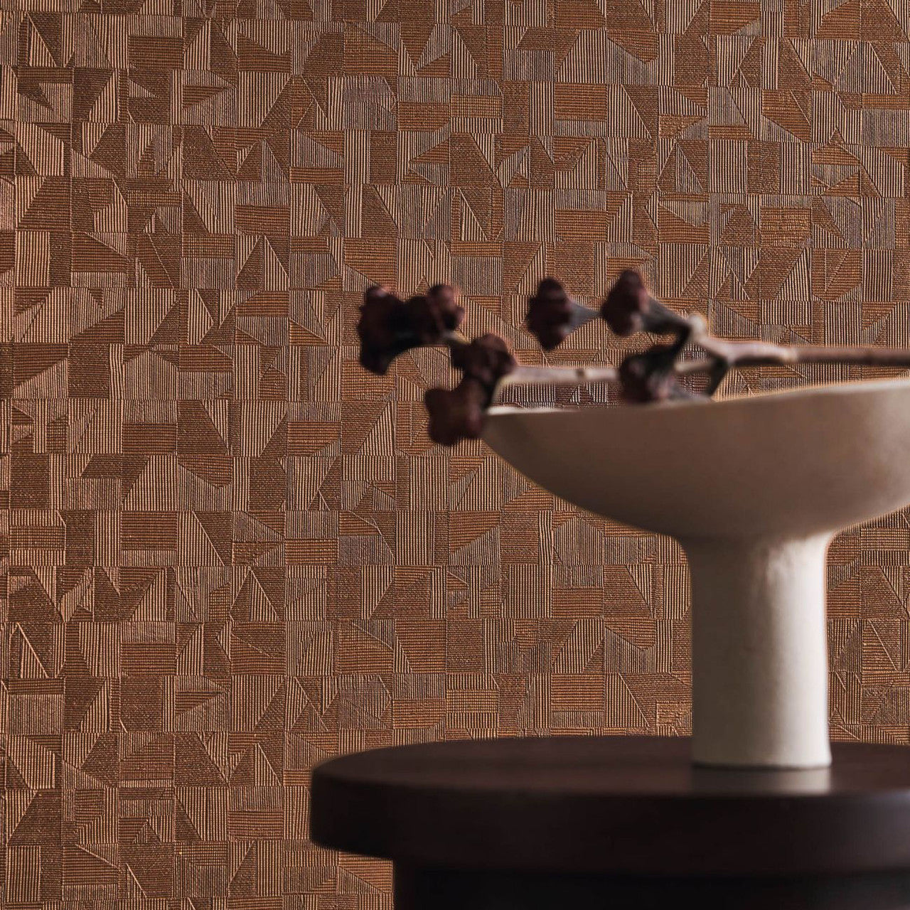 Tiznit Textures Metalliques Wallpaper by Casamance