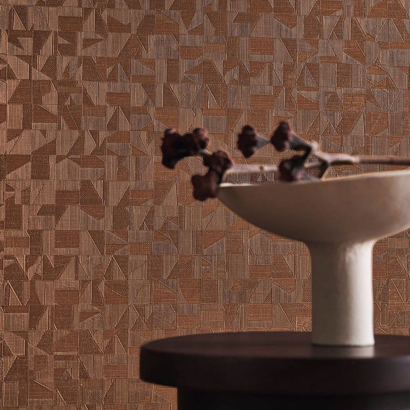Tiznit Textures Metalliques Wallpaper by Casamance