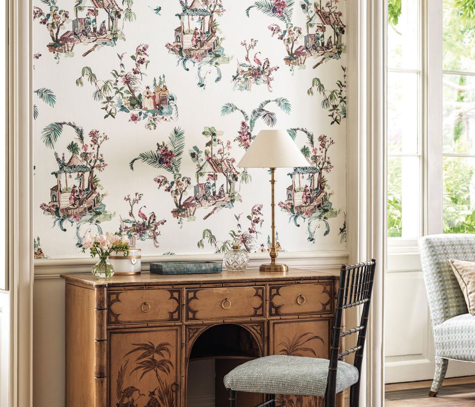 Toile Chinoise Signature Wallpaper by Nina Campbell