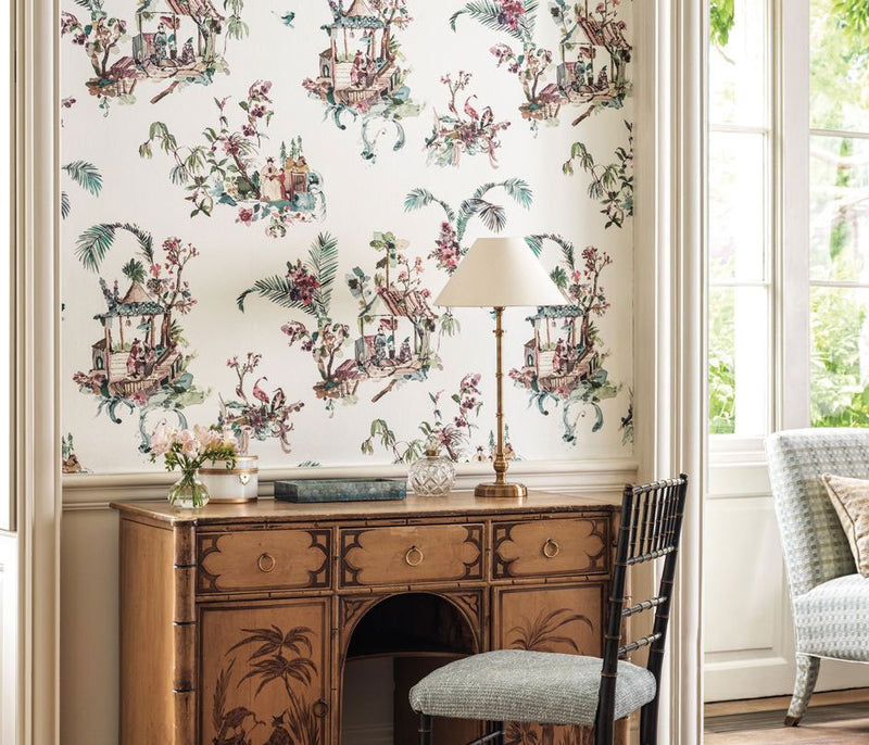 Toile Chinoise Signature Wallpaper by Nina Campbell