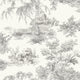 Toile Grey Wallpaper by Grandeco
