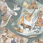 BMPP004/10A Travel Map Wallpaper by Brand McKenzie