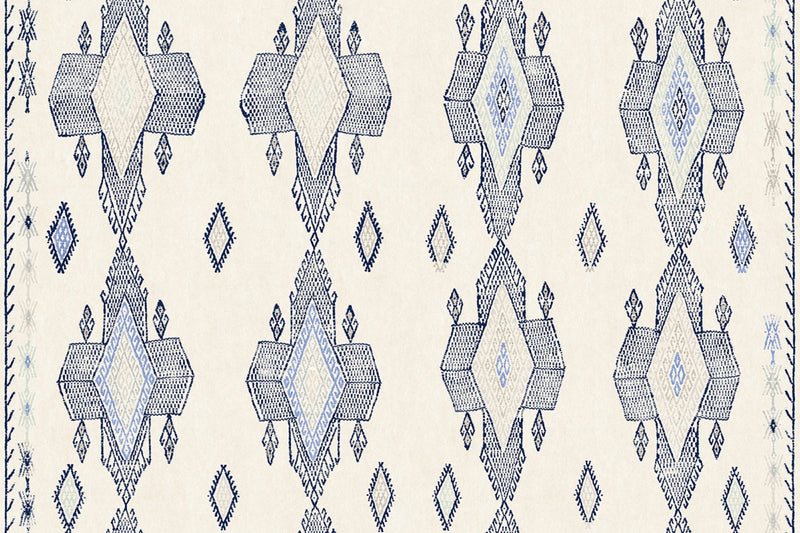 Travelling Light Cobalt Wallpaper by Christopher Farr Cloth