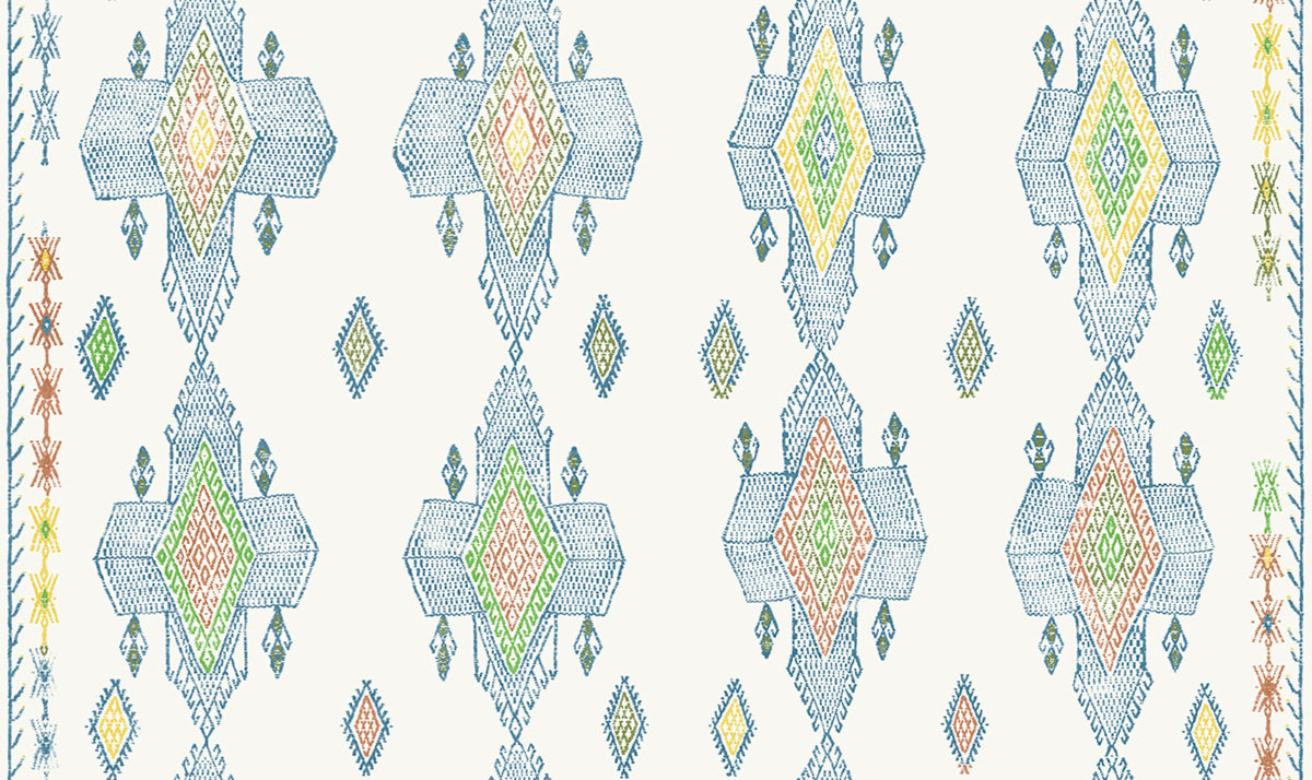 Travelling Light Marine Wallpaper by Christopher Farr Cloth