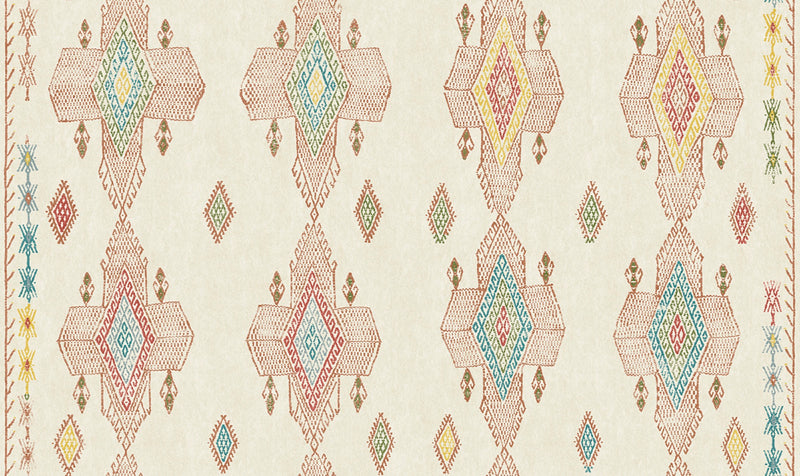 Travelling Light Rust Wallpaper by Christopher Farr Cloth