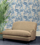 Trumpet Flowers Original Brantwood Red and Green Wallpaper By GP & J Baker