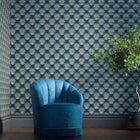 510017 Tulip & Bird Bedford Park Opal & Seafoam Wallpaper by Morris & Co