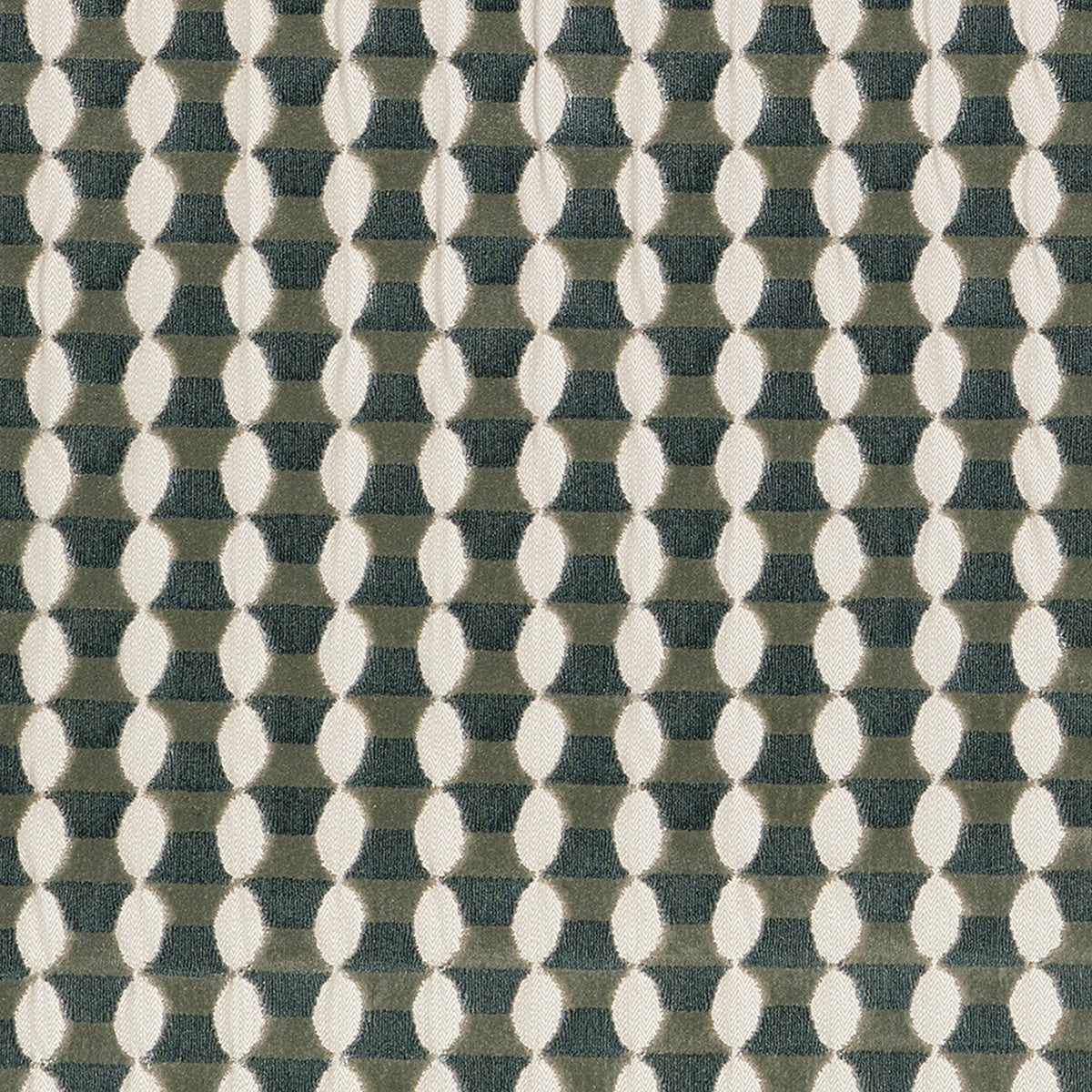 Borgos Place Eucalyptus Thomas Lavin Fabric by Coraggio — flat