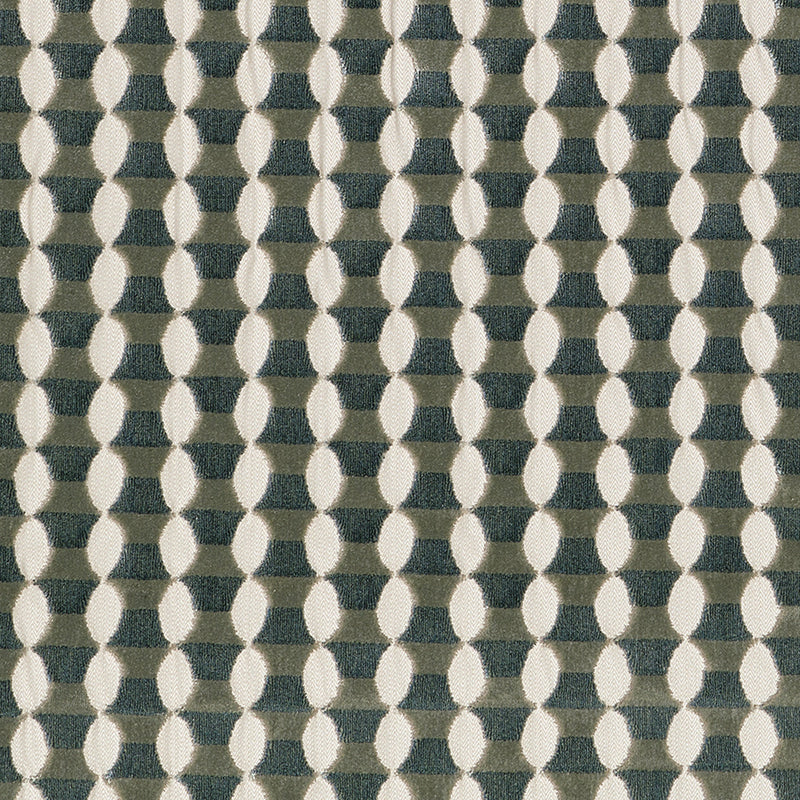 Borgos Place Eucalyptus Thomas Lavin Fabric by Coraggio — flat