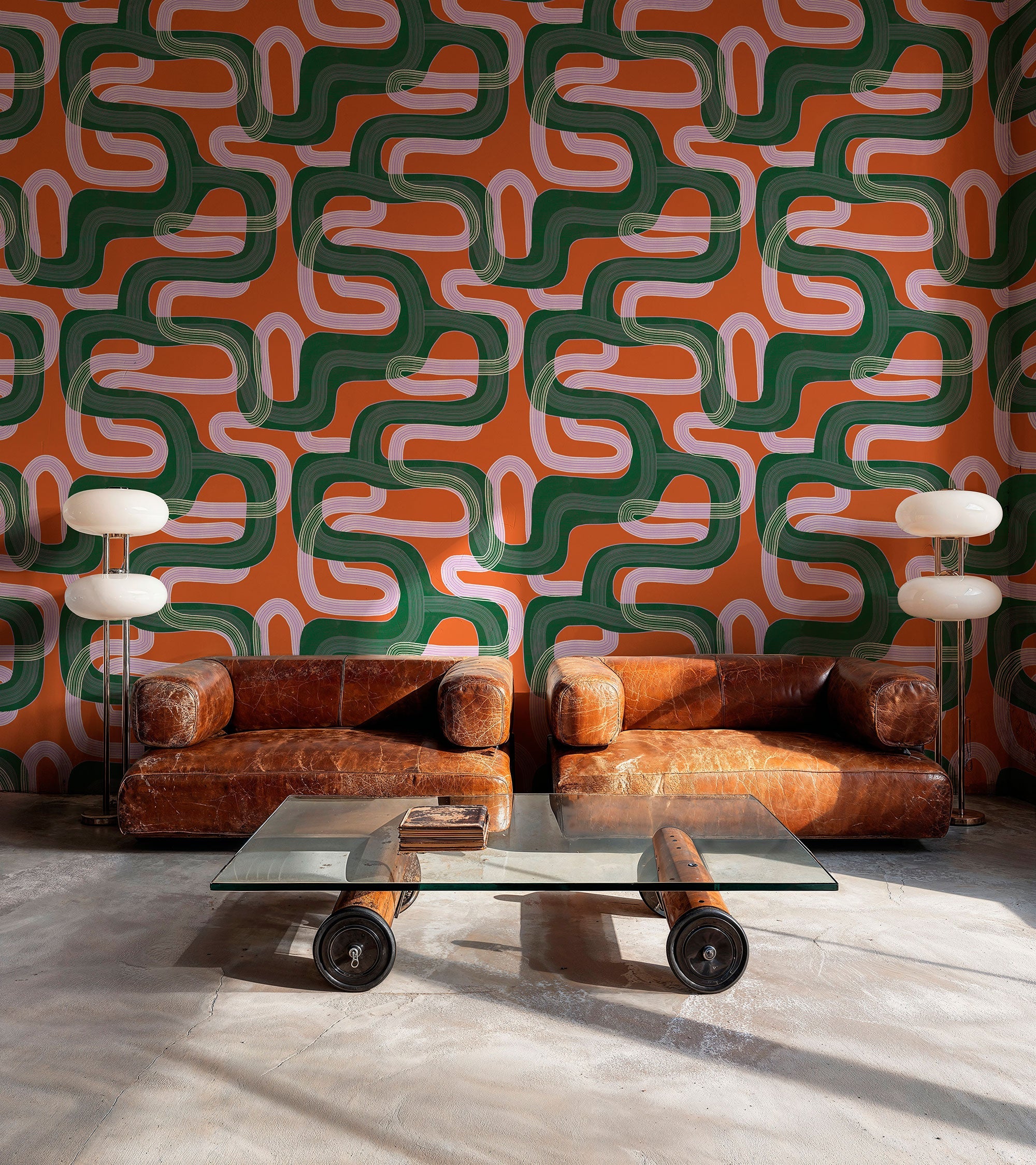 Pipelines Brick Urban Tribe Wallpaper by Tres Tintas