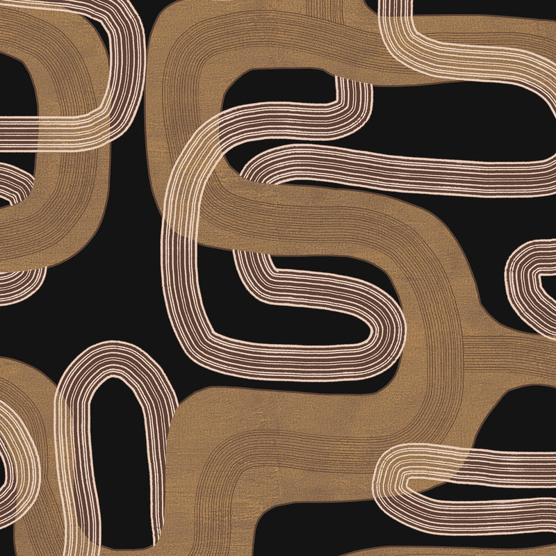 Pipelines Stone Urban Tribe Wallpaper by Tres Tintas