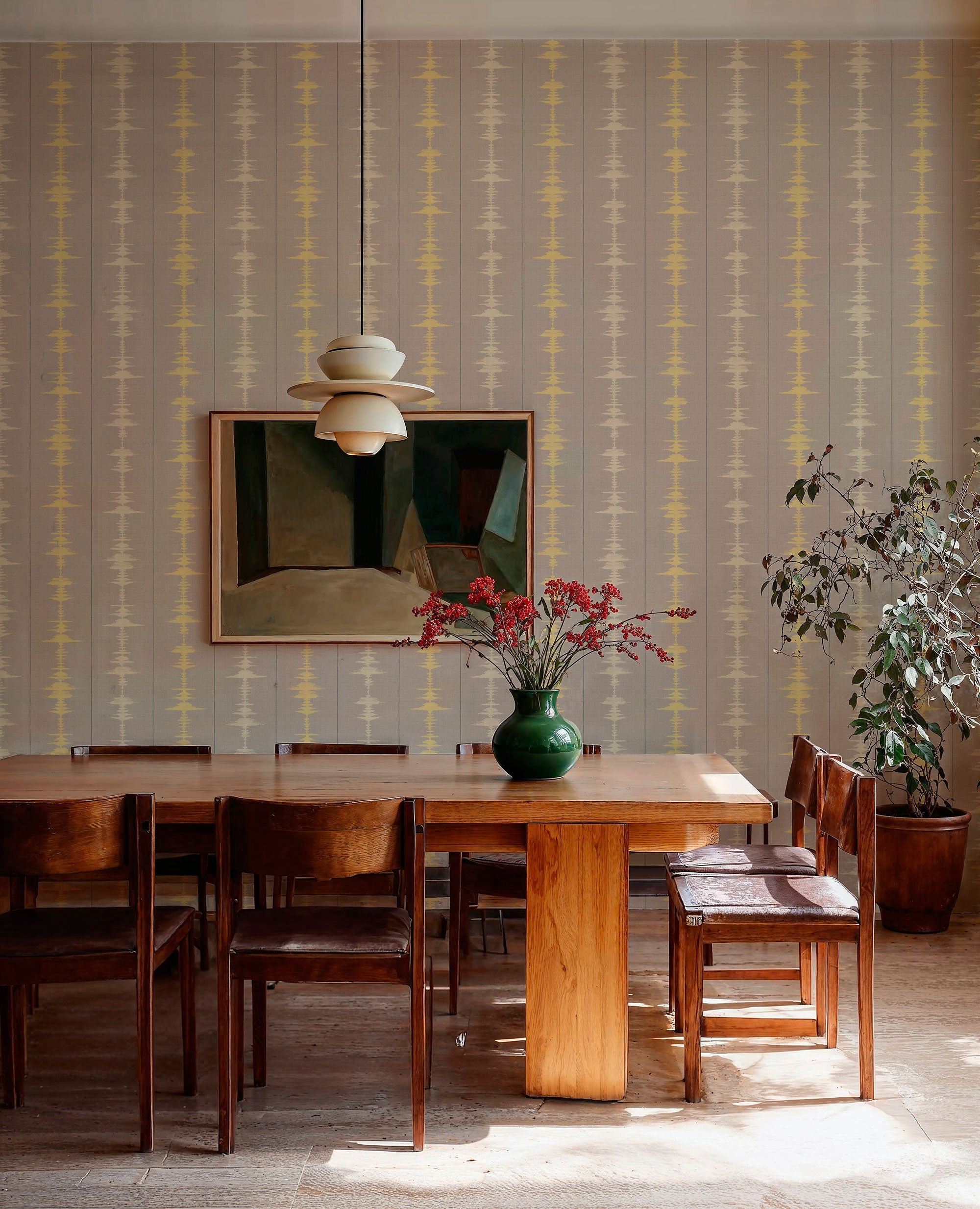 Vibes Silver Urban Tribe Wallpaper by Tres Tintas