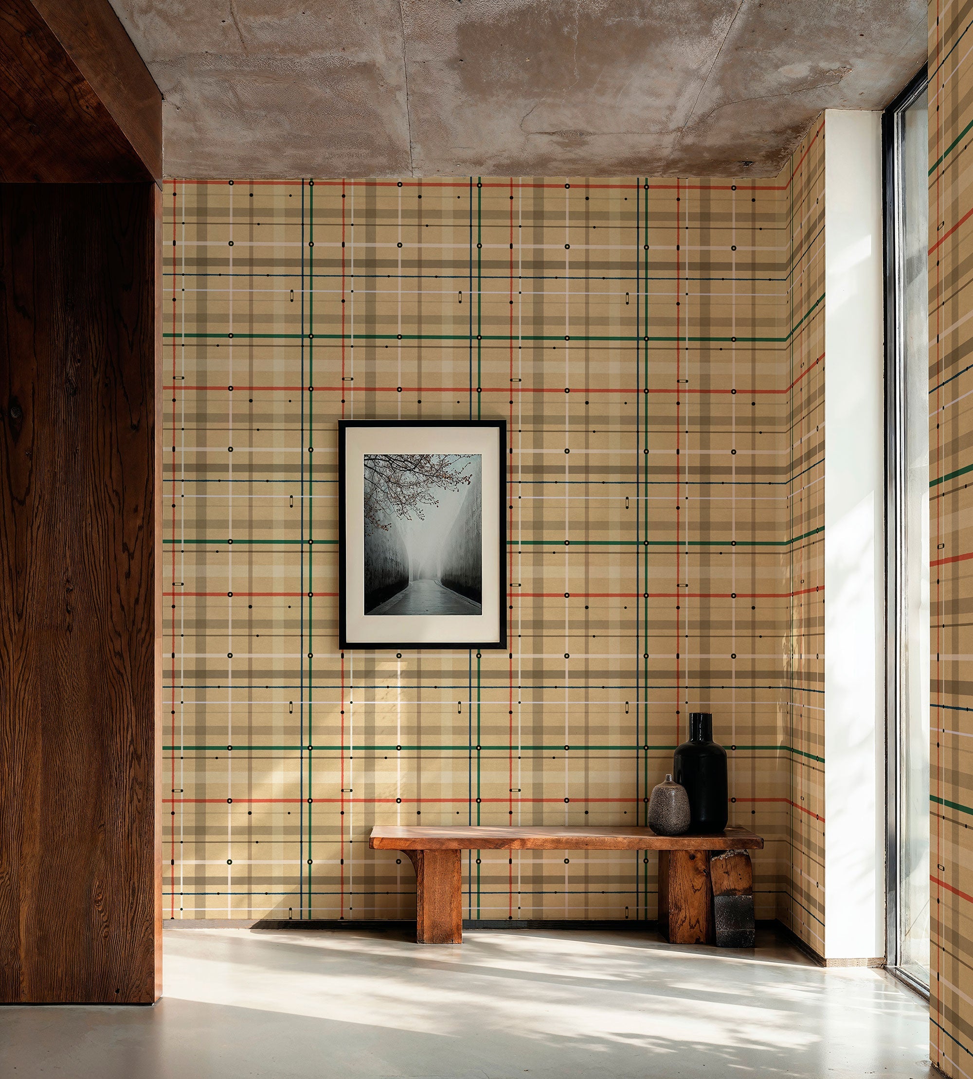 Subway Copper Urban Tribe Wallpaper by Tres Tintas