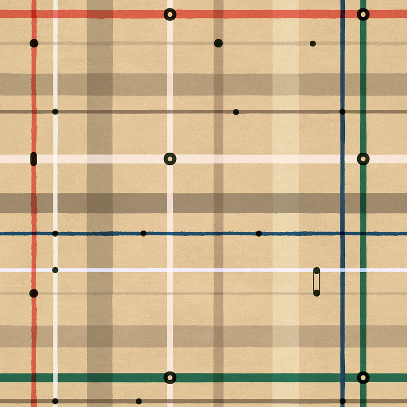 Subway Copper Urban Tribe Wallpaper by Tres Tintas