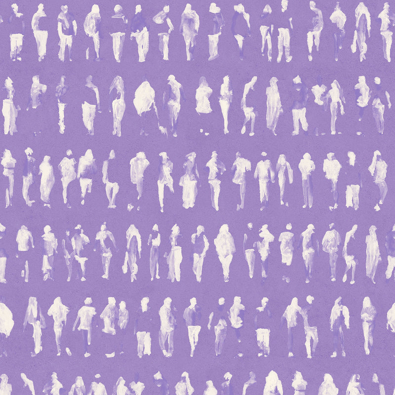Executives Lilac Urban Tribe Wallpaper by Tres Tintas
