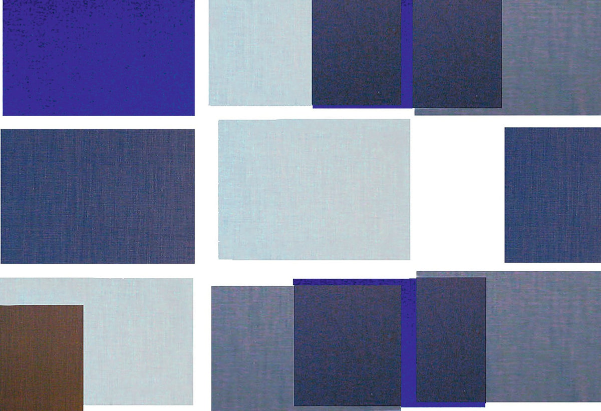 Untitled Indigo fabric by Christopher Farr Cloth