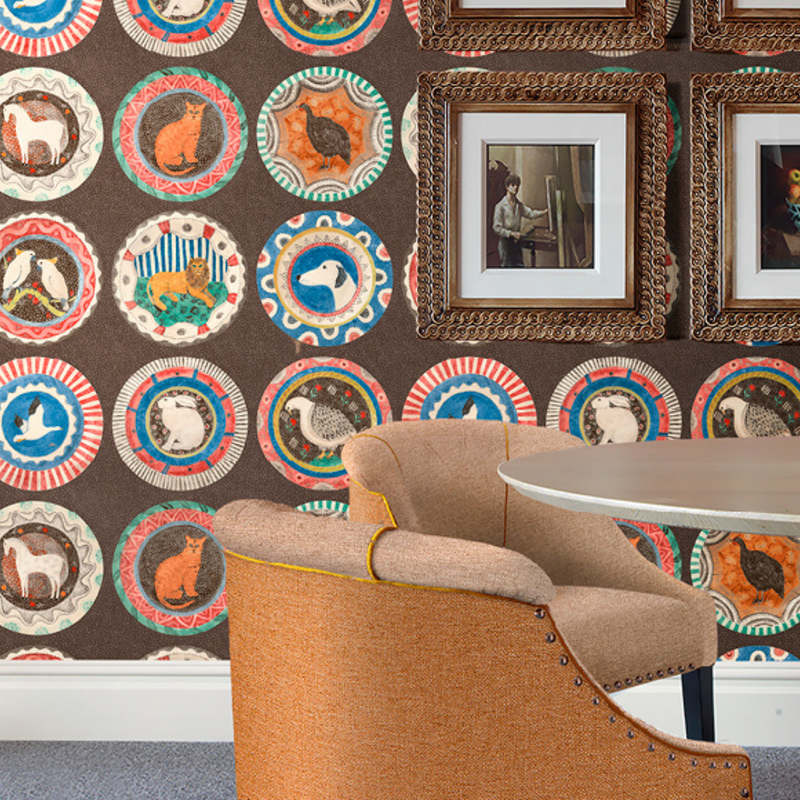 BW45126/1 Robina's Dinner Party Kit Kemp Wallpaper By GP & J Baker