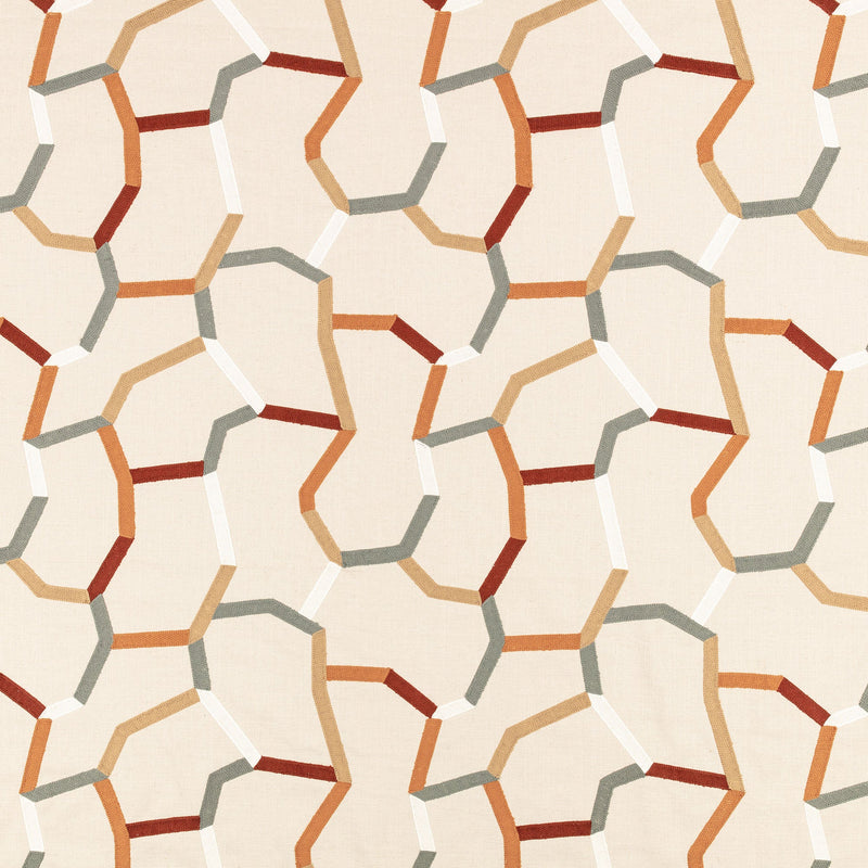 V3645/03 Samir Sienna Zaria Fabric by Villa Nova