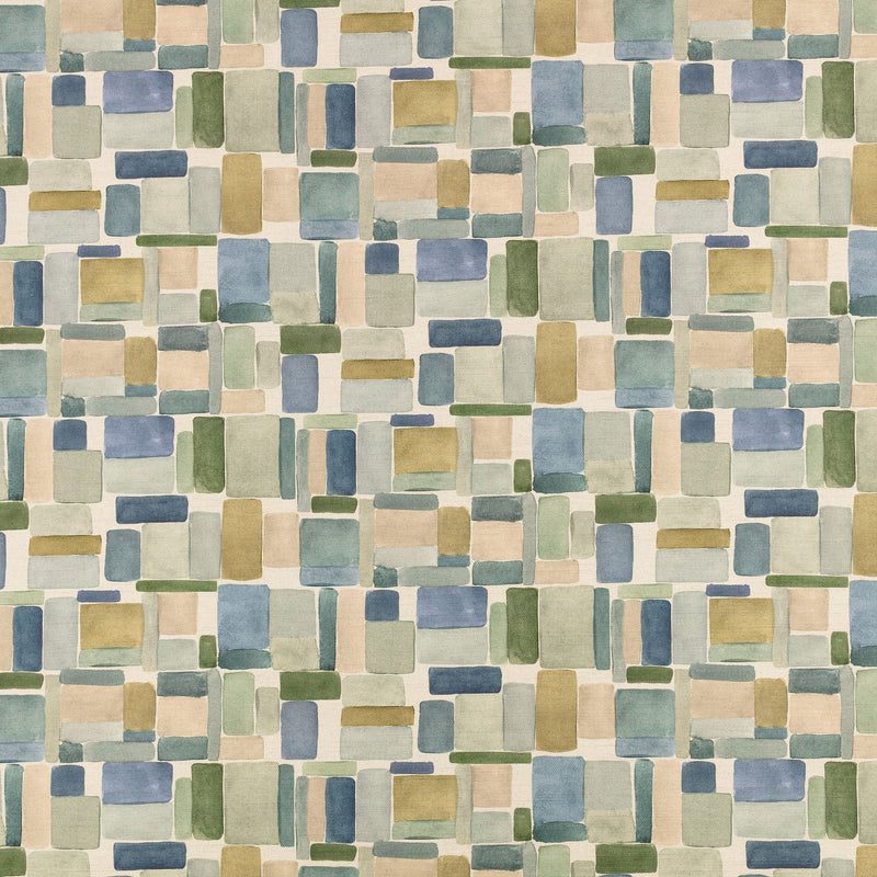 V3652/02 Nira Cerulean Zaria Fabric by Villa Nova