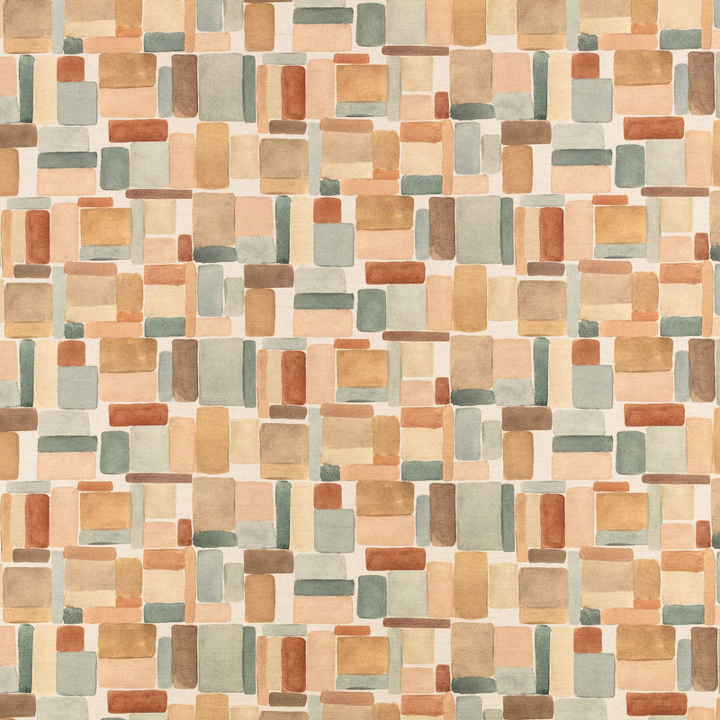 V3652/03 Nira Sienna Zaria Fabric by Villa Nova