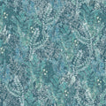 Valetta Teal European Summer Wallpaper by Voyage Maison