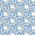 Vali Denim Country Folk Wallpaper by Voyage Maison