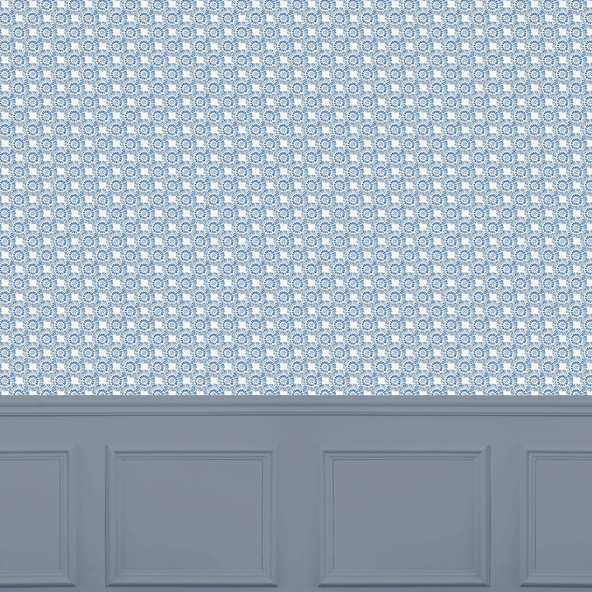 Vali Denim Country Folk Wallpaper by Voyage Maison | VALI/WPO/DEN