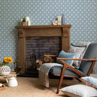 Vali Denim Country Folk Wallpaper by Voyage Maison | VALI/WPO/DEN