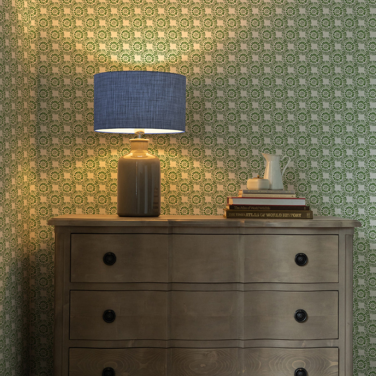Vali Sage Country Folk Wallpaper by Voyage Maison | VALI/WPO/SAG