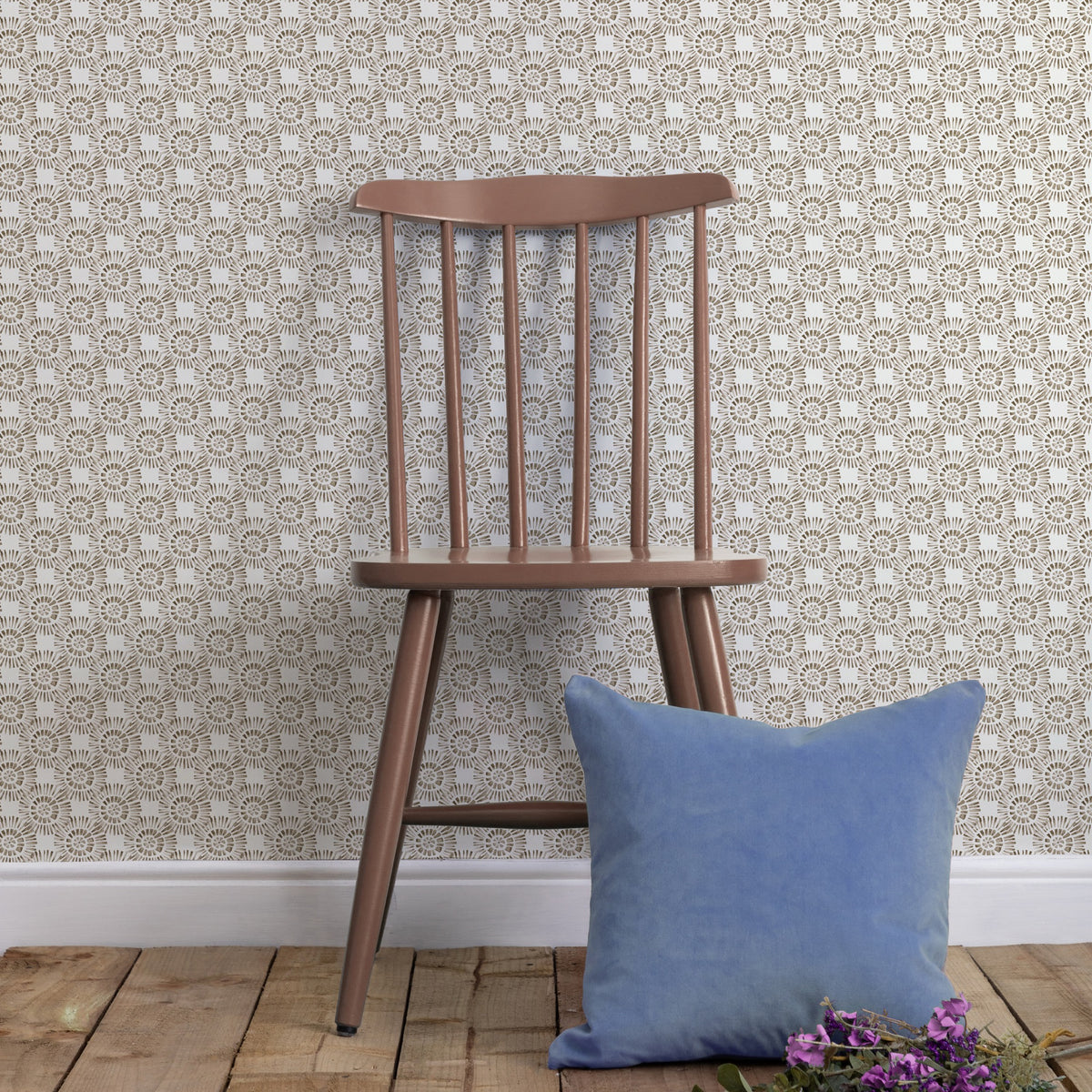 Vali Stone Country Folk Wallpaper by Voyage Maison | VALI/WPO/STO