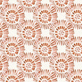 Vali Terracotta Country Folk Wallpaper by Voyage Maison