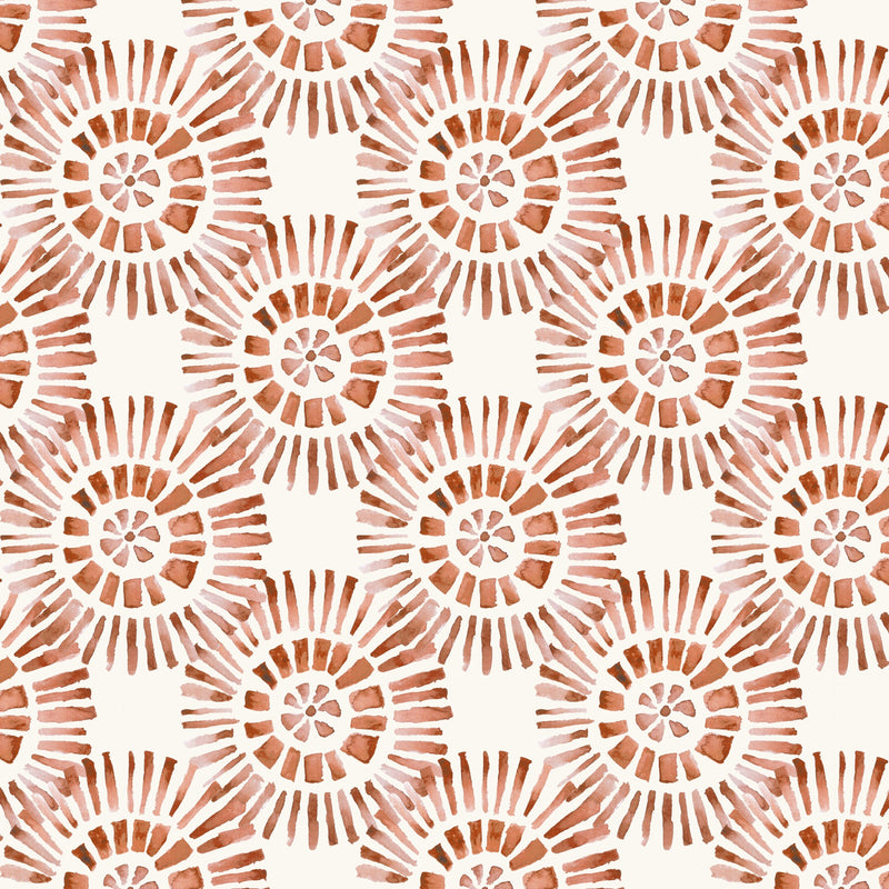 Vali Terracotta Country Folk Wallpaper by Voyage Maison | VALI/WPO/TER