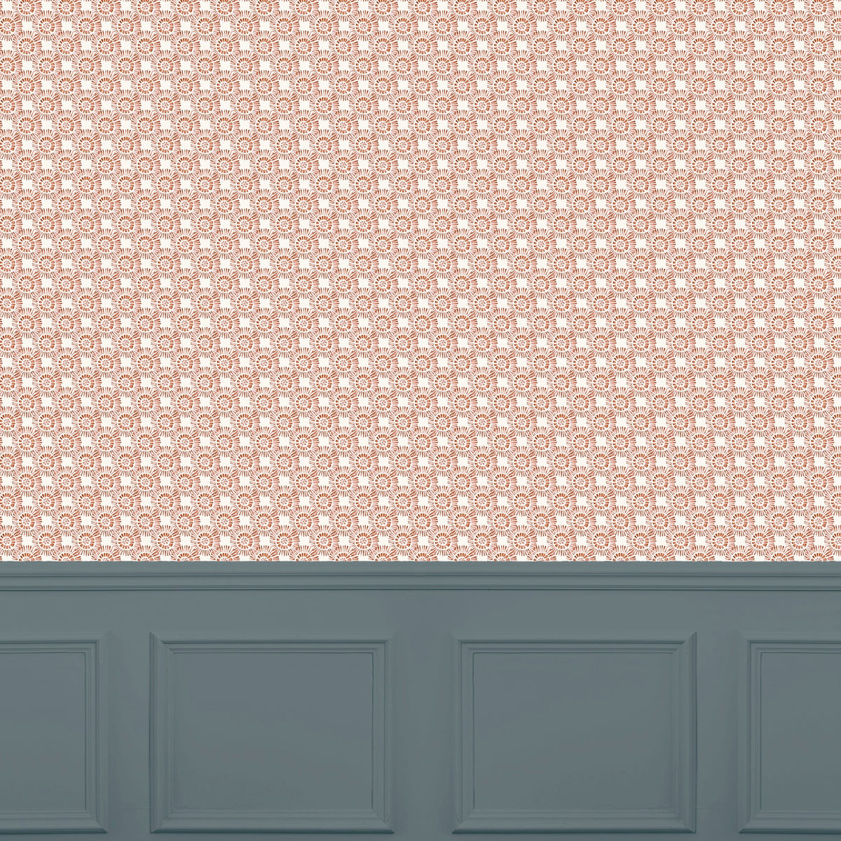 Vali Terracotta Country Folk Wallpaper by Voyage Maison | VALI/WPO/TER