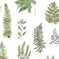 Verbena Linen Botanical Stories Wallpaper by Voyage Maison