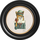 Happy Hour Vixen on Chalk White Framed Art Prints by Brand McKenzie