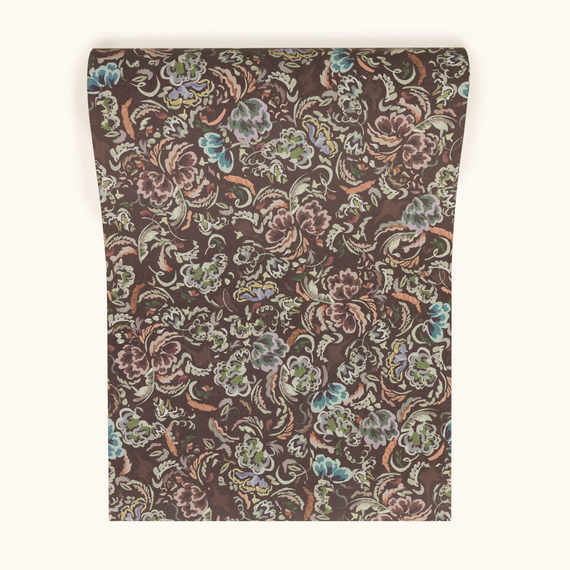 W-BPT-CO-CO-24-52 Bloomsbury Petite Conker Wallpaper by Parker & Jules
