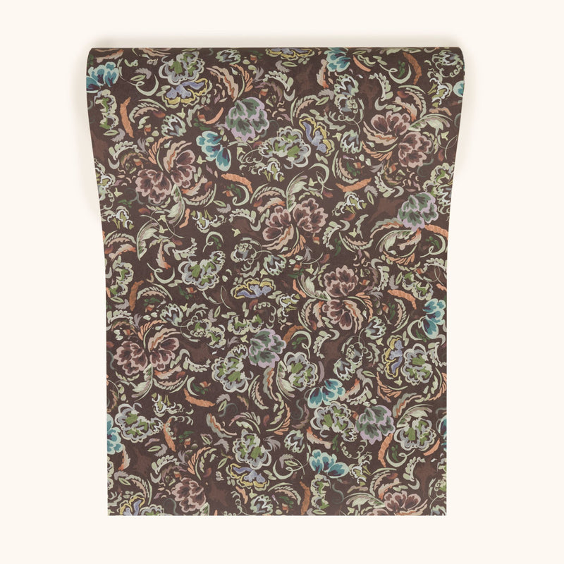W-BPT-CO-CO-24-52 Bloomsbury Petite Conker Wallpaper by Parker & Jules