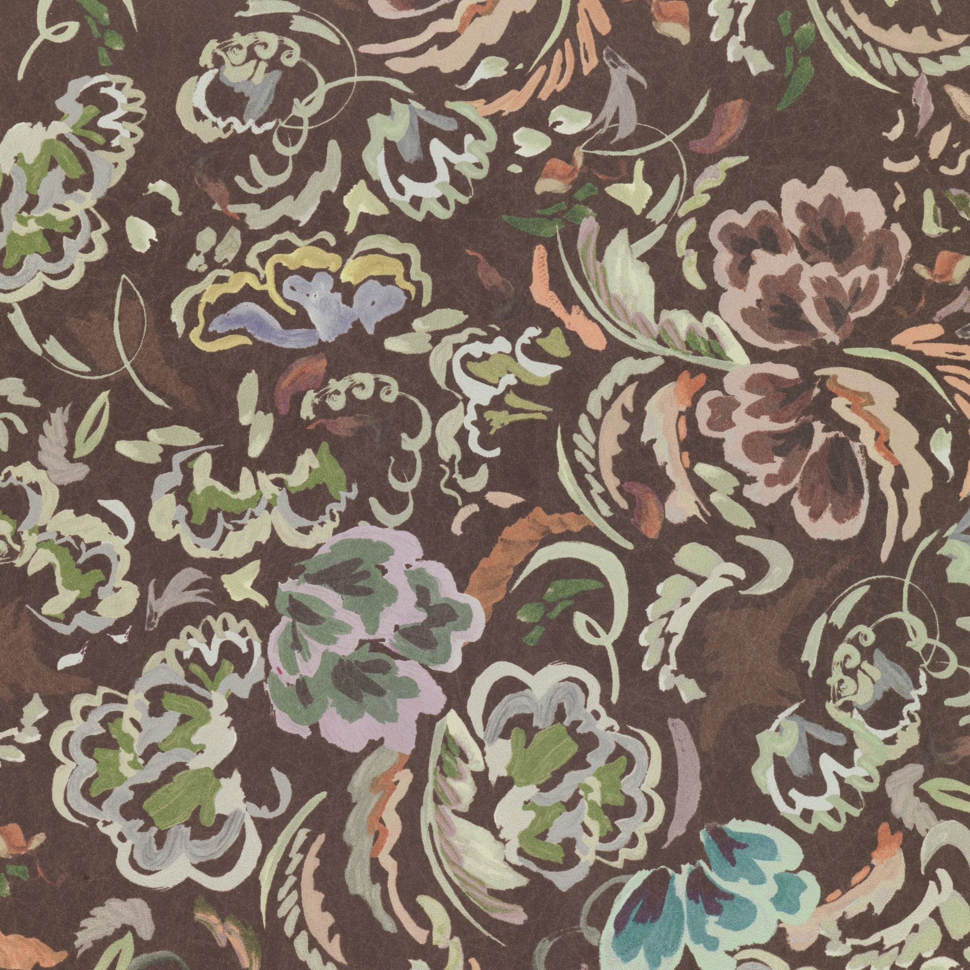 W-BPT-CO-CO-24-52 Bloomsbury Petite Conker Wallpaper by Parker & Jules