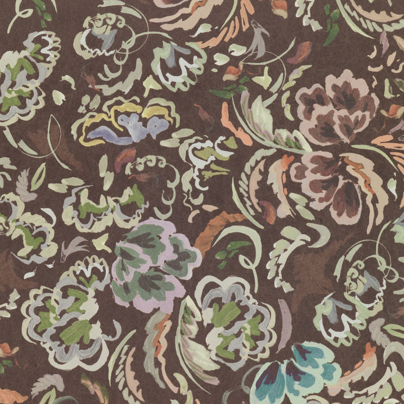 W-BPT-CO-CO-24-52 Bloomsbury Petite Conker Wallpaper by Parker & Jules