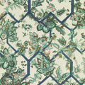 Creeping Trellis Ice Emerald Rose Wallpaper by Parker & Jules