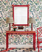 Eversley Jade Rose Wallpaper by Parker & Jules
