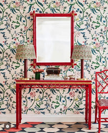 Eversley Jade Rose Wallpaper by Parker & Jules