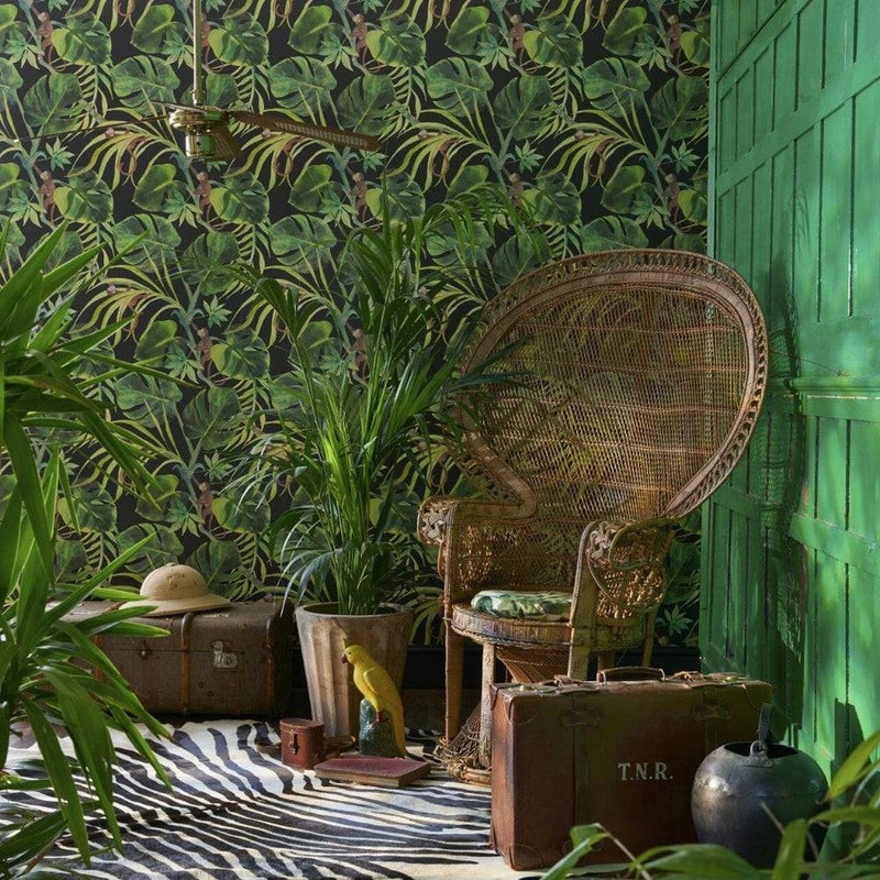 W0083/01 Monkey Business Colony Wallpaper By Clarke & Clarke