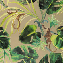 W0083/02 Monkey Business Exotica 2 Gilver Wallpaper by Clarke & Clarke