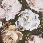 W0090/02 Floretta Marianne Blush and Charcoal Wallpaper by Clarke & Clarke