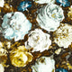 Floretta Marianne Mineral and Charcoal Wallpaper by Clarke & Clarke