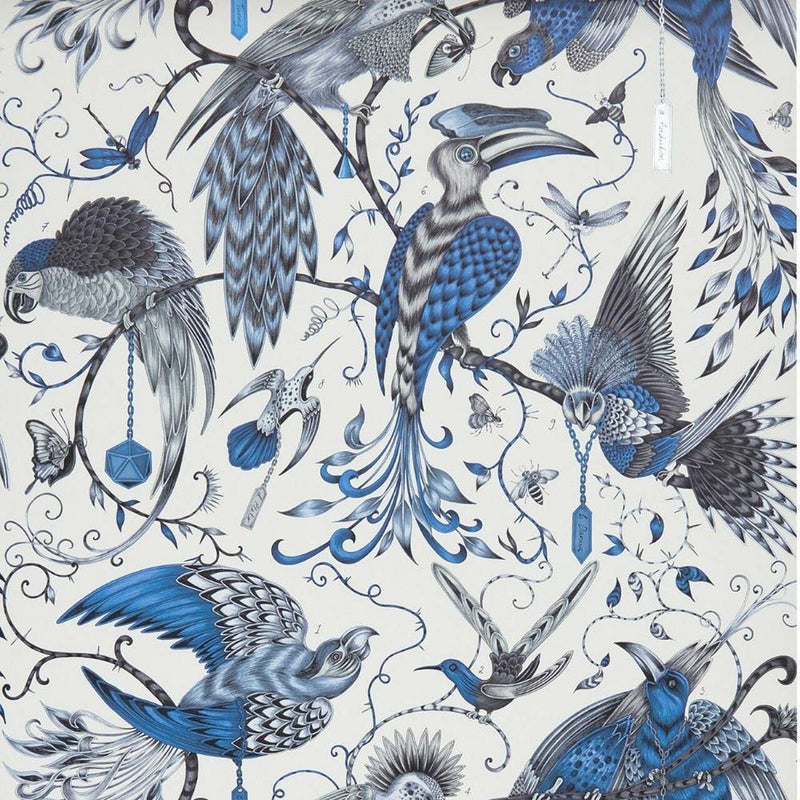 W0099/01 Audubon Animalia Wallpaper By Emma J Shipley Clarke & Clarke