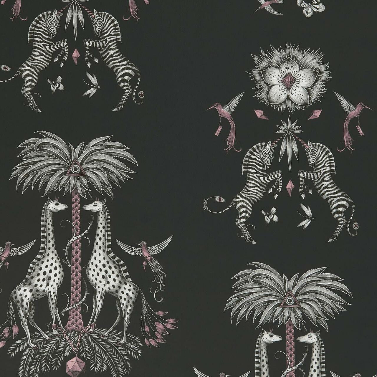 W0114/01 Creatura Wilderie by Emma J Shipley Wallpaper by Clarke & Clarke