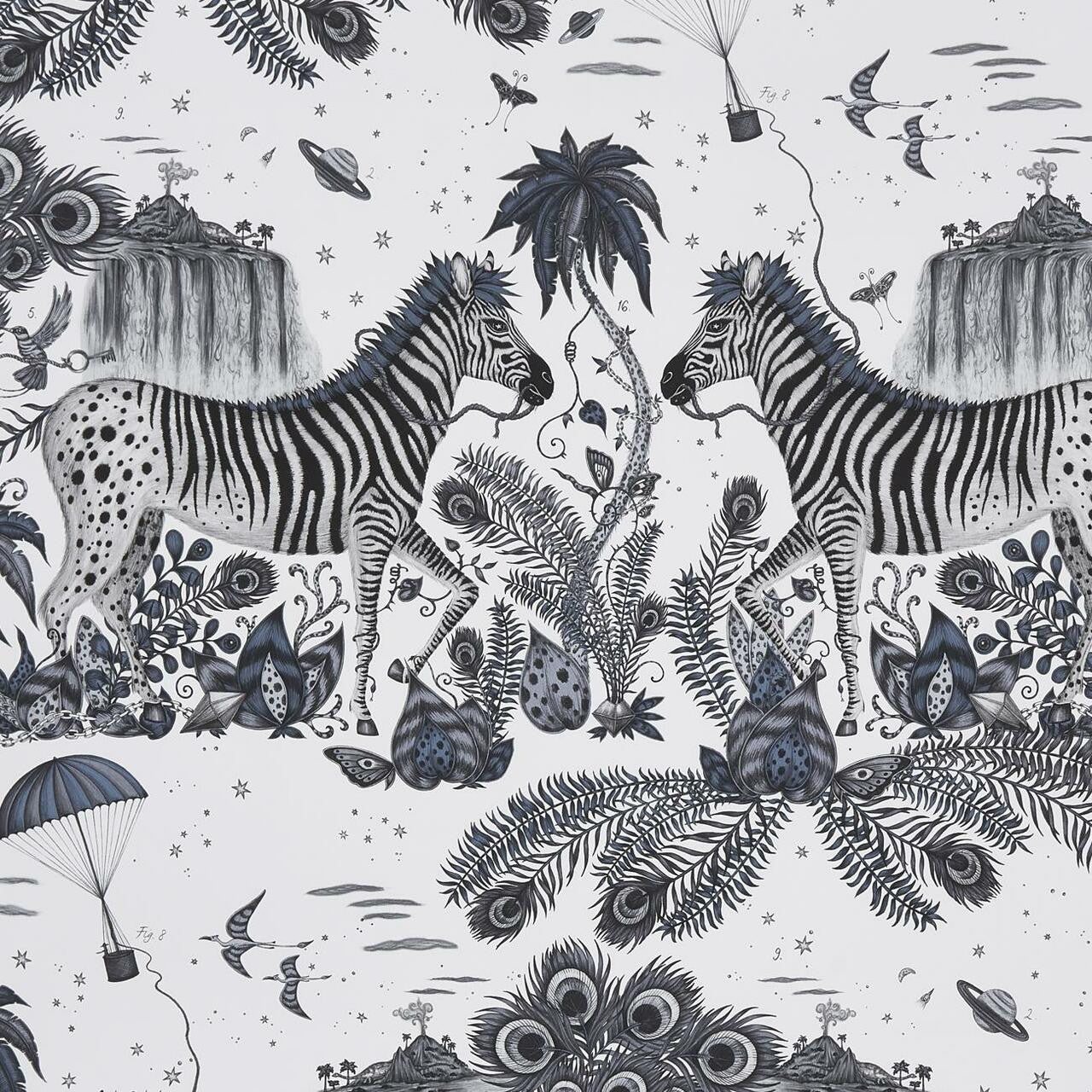W0117/01 Lost World Wilderie by Emma J Shipley Wallpaper by Clarke & Clarke